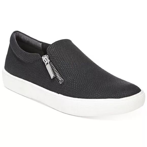 STYLE & CO Women’s Moira Zip Sneakers Black Sz 8.5 - Picture 1 of 7